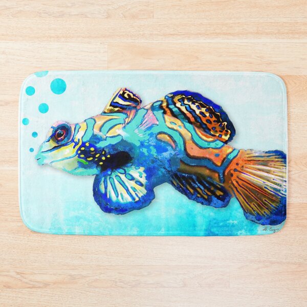 Item preview, Colorful Mandarinfish Fish Art designed and sold by Sharon Cummings Art.