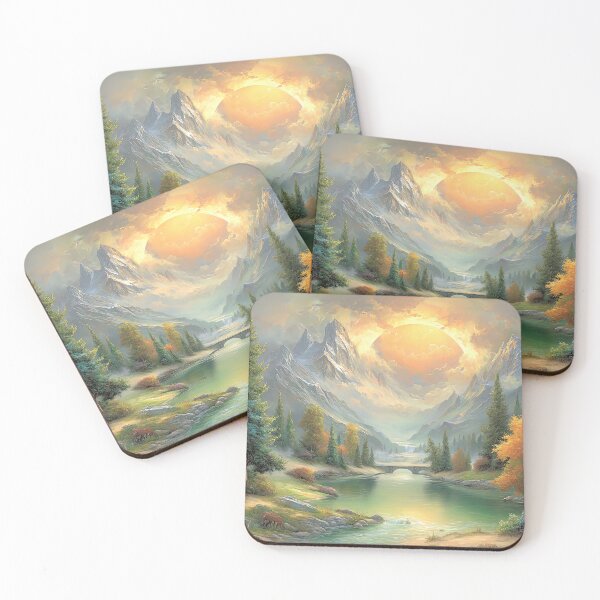 Item preview, Golden Serenity: A Mountain's Embrace designed and sold by bloorose.