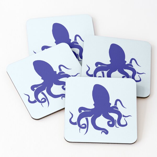 Item preview, Octopus Cuttlefish Cephalopod Squid Fun Silhouette designed and sold by shirt-o-mat.
