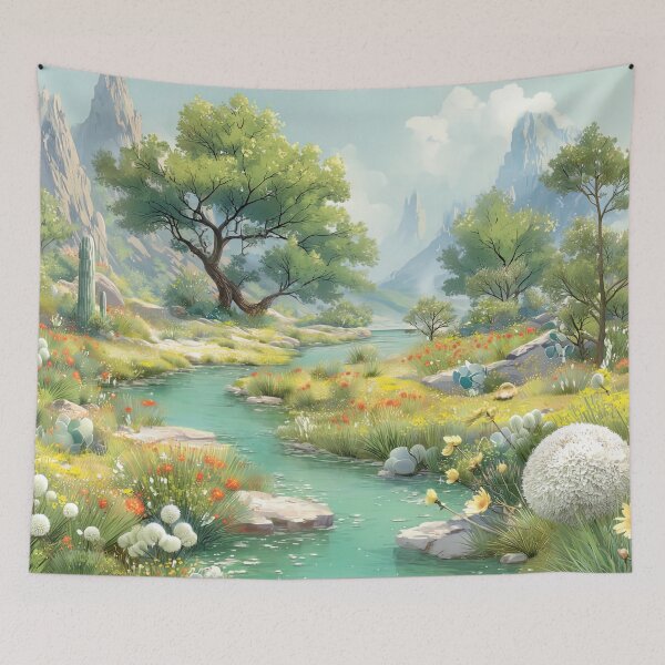 Item preview, Verdant Serenity: A Whispering River designed and sold by bloorose.