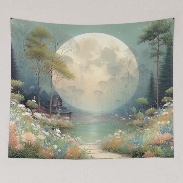 Item preview, Moonlit Whispers: A Floral Sanctuary designed and sold by bloorose.