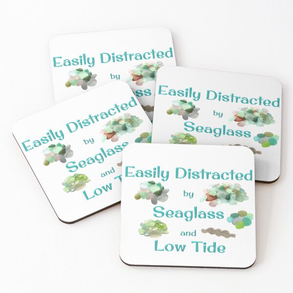 Item preview, Easily Distracted by Seaglass and Low Tide designed and sold by LeslieMac713.