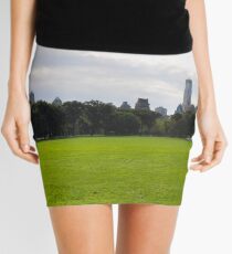 Sheep Meadow in Central Park Panel 1 Mini Skirt