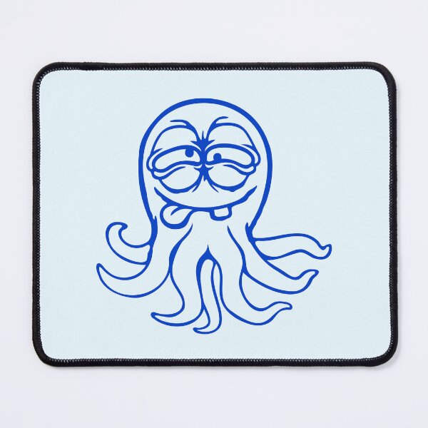 Item preview, Octopus squid cephalopod funny silly cartoon comic designed and sold by shirt-o-mat.