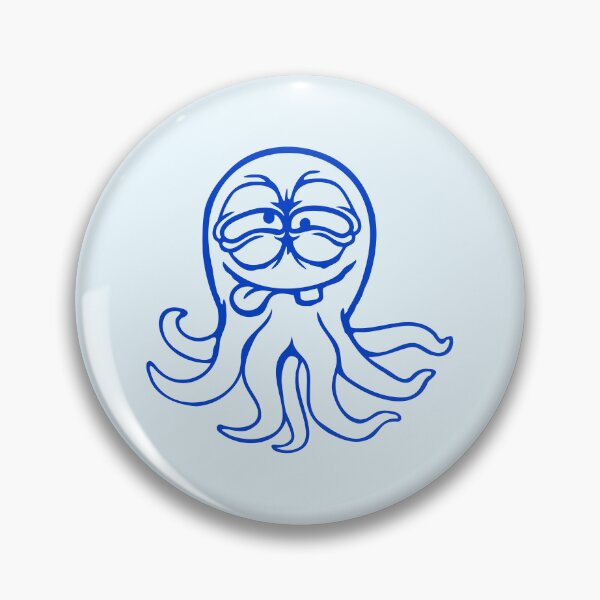 Item preview, Octopus squid cephalopod funny silly cartoon comic designed and sold by shirt-o-mat.