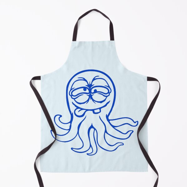 Item preview, Octopus squid cephalopod funny silly cartoon comic designed and sold by shirt-o-mat.