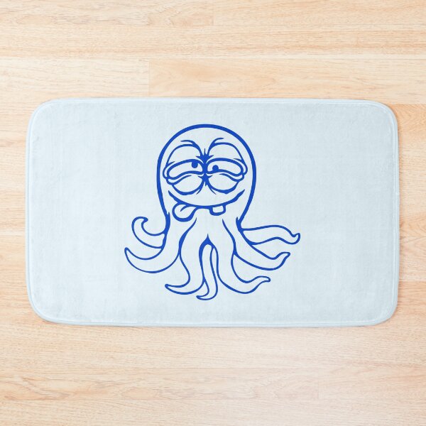 Item preview, Octopus squid cephalopod funny silly cartoon comic designed and sold by shirt-o-mat.