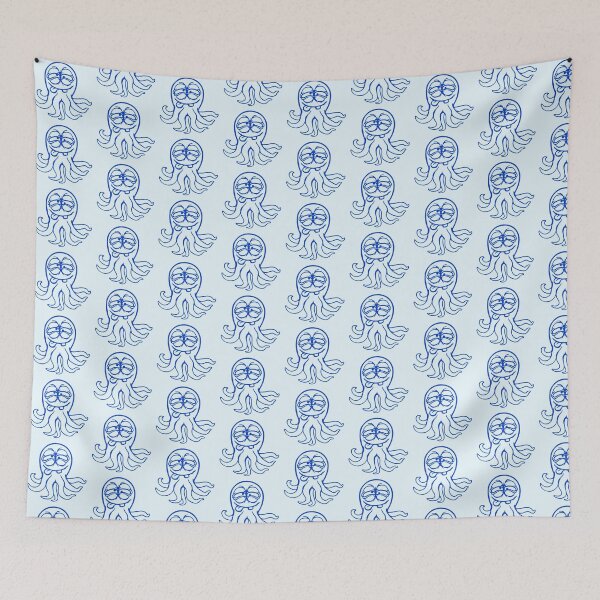 Item preview, Octopus squid cephalopod funny silly cartoon comic designed and sold by shirt-o-mat.