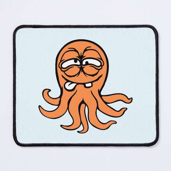 Item preview, Octopus squid cephalopod funny silly cartoon comic designed and sold by shirt-o-mat.