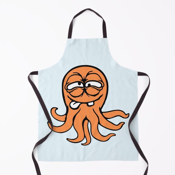 Item preview, Octopus squid cephalopod funny silly cartoon comic designed and sold by shirt-o-mat.