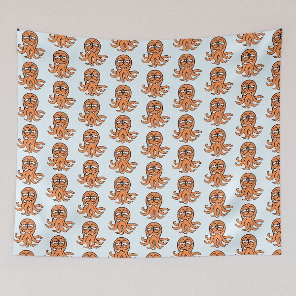 Item preview, Octopus squid cephalopod funny silly cartoon comic designed and sold by shirt-o-mat.
