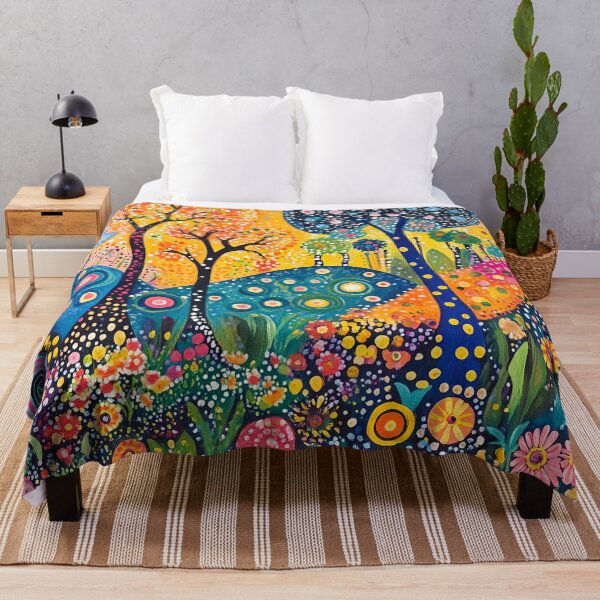 Item preview, Colorful Polka Dot Forest, Rainbow Forest, Wildflower Garden designed and sold by Neika Shimm Designs.