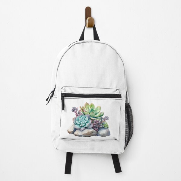 Item preview, Watercolor Succulent Arrangement with Stones designed and sold by Mariana Shymkovych.