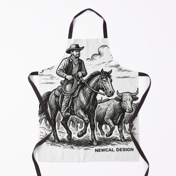 Item preview, Cowboy Noir & Blanc – Black & White Cowboy by Newcal Design designed and sold by Newcal design.