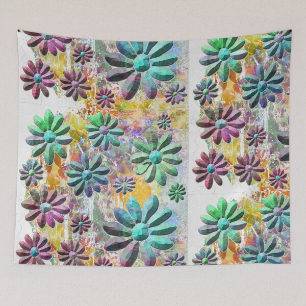 Item preview, Colorful Dancing Flowers Art 3 designed and sold by Sharon Cummings Art.