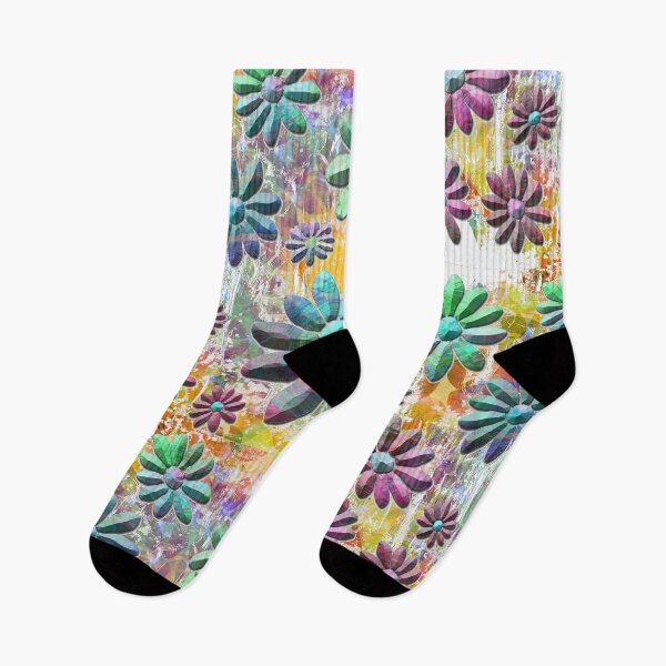 Aperçu de l'œuvre Fleurs dansantes colorées Art 3 créée et vendue par Sharon Cummings Art.