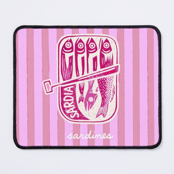 Item preview, Canned Sardines on Stripes Wall Art designed and sold by Taika Tori Art .