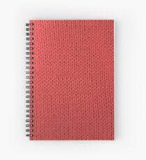 Red Knit Spiral Notebook