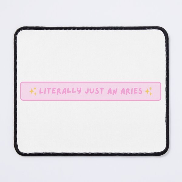 Item preview, Literally Just an Aries Sign – Funny Zodiac Text Design designed and sold by Midnight789.