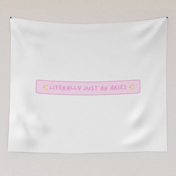 Item preview, Literally Just an Aries Sign – Funny Zodiac Text Design designed and sold by Midnight789.