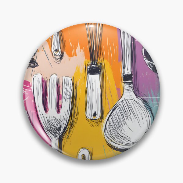 Item preview, Artistic Kitchen Utensils - Spoons, Spatulas, and Ladles with Vibrant, Playful Colors designed and sold by OlfactoART Studio.