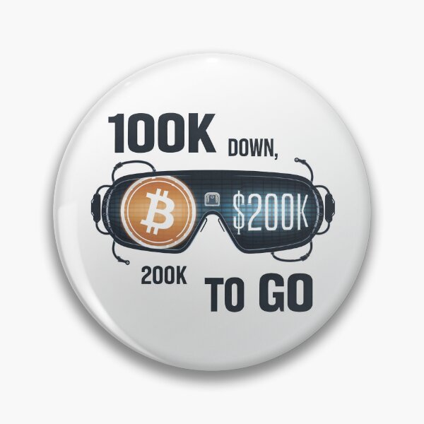 Item preview, Bitcoin to the moon, 100k done, next stop 200k, bitcoin crypto designed and sold by NoetherSym.