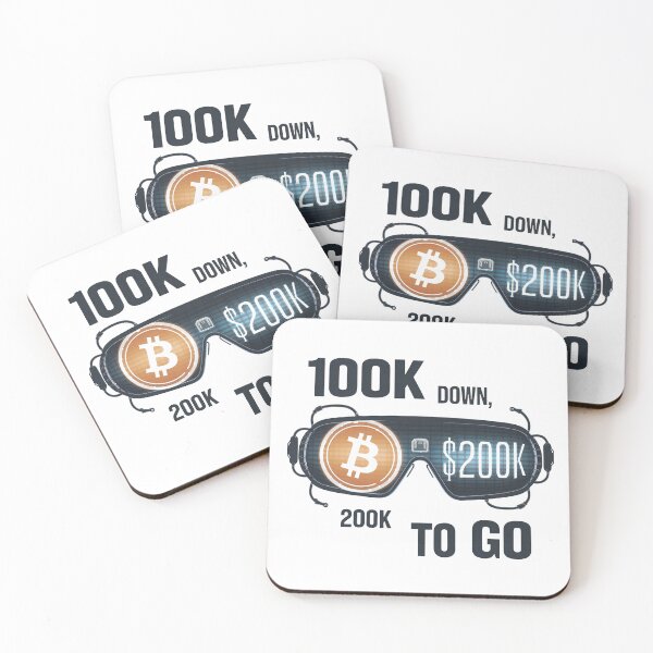 Item preview, Bitcoin to the moon, 100k done, next stop 200k, bitcoin crypto designed and sold by NoetherSym.