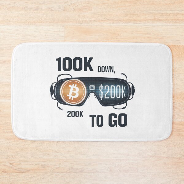 Item preview, Bitcoin to the moon, 100k done, next stop 200k, bitcoin crypto designed and sold by NoetherSym.