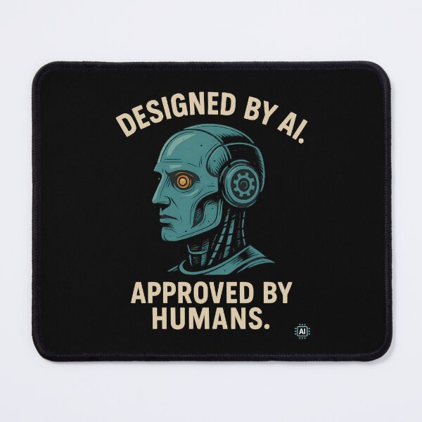 Item preview, Kopie von Designed by AI – Tech Statement for Future Thinkers designed and sold by LazyBlackSheep.