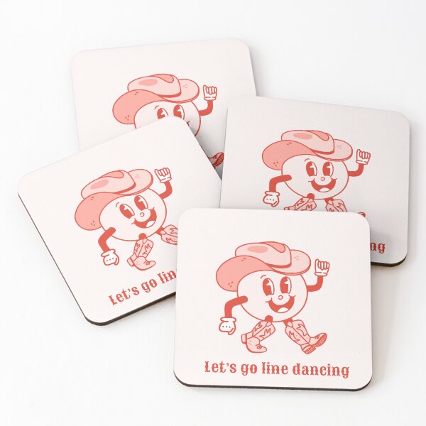 Item preview, Western cartoon character with cowboy hat and cowboy boots, let's go line dancing  designed and sold by rizdrawings.