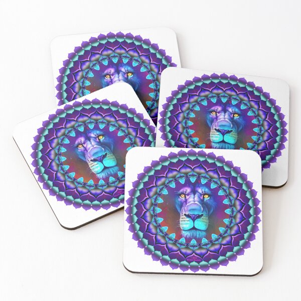 Item preview, Lions Face Mandala designed and sold by Mandala Magic by OM.