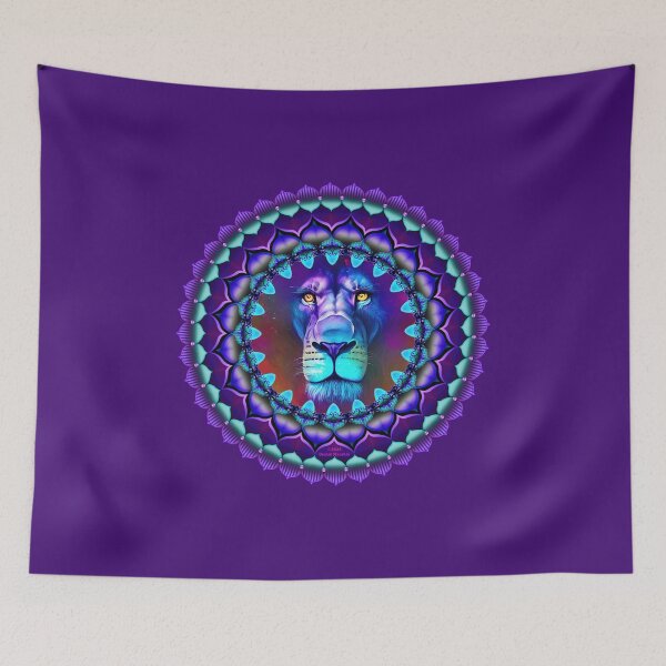 Item preview, Lions Face Mandala designed and sold by Mandala Magic by OM.