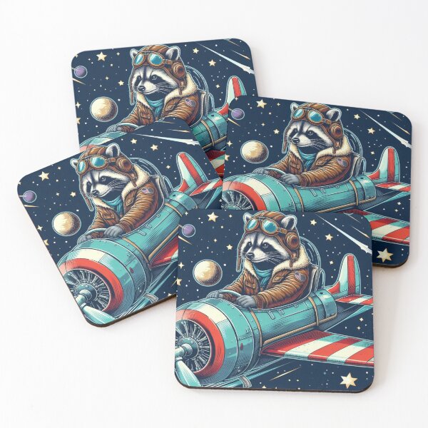 Item preview, pilot raccoon designed and sold by Dogandesighn.