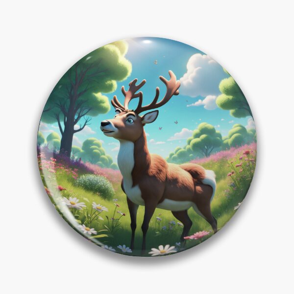 Item preview, "Whimsical Deer in a Meadow Dream" designed and sold by ADCSunshine.