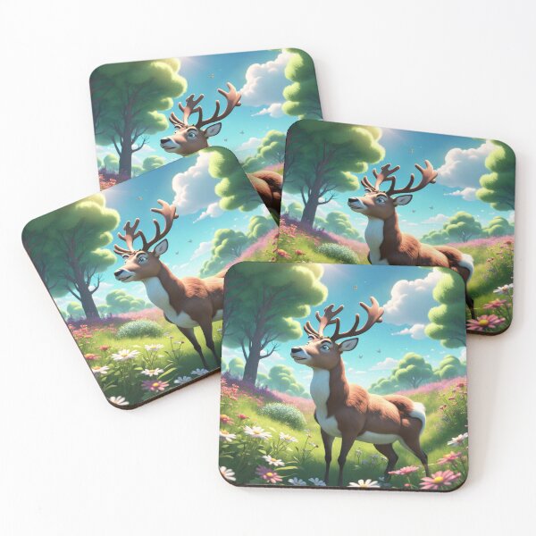 Item preview, "Whimsical Deer in a Meadow Dream" designed and sold by ADCSunshine.