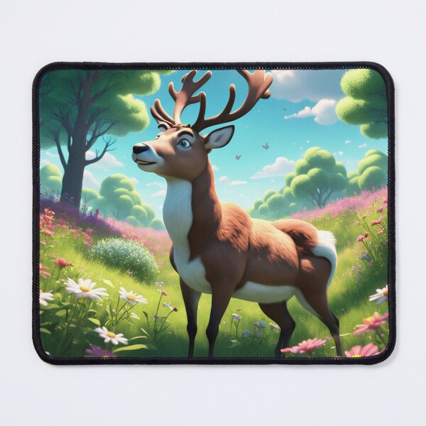 Item preview, "Whimsical Deer in a Meadow Dream" designed and sold by ADCSunshine.
