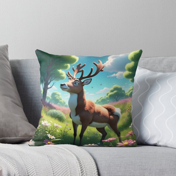 Item preview, "Whimsical Deer in a Meadow Dream" designed and sold by ADCSunshine.