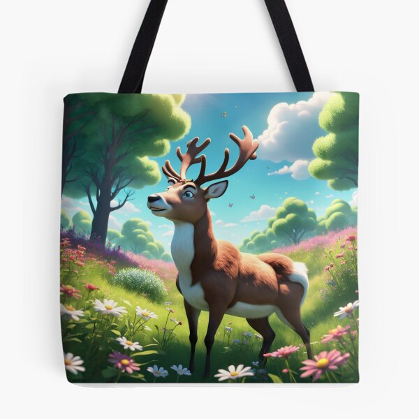 Item preview, "Whimsical Deer in a Meadow Dream" designed and sold by ADCSunshine.