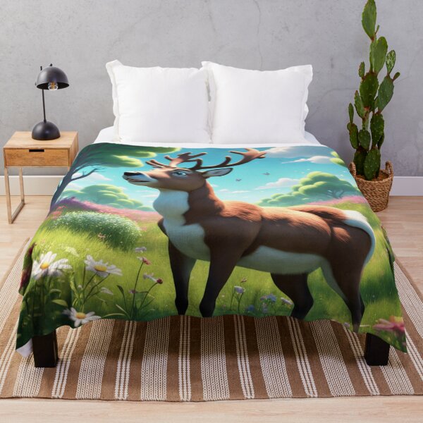 Item preview, "Whimsical Deer in a Meadow Dream" designed and sold by ADCSunshine.