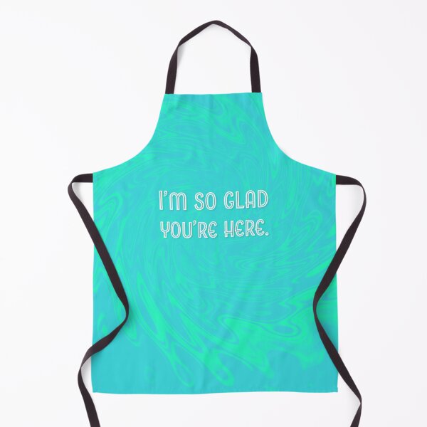 Item preview, I'm So Glad You're Here - Turquoise and Jade Swirl designed and sold by sillyjess.