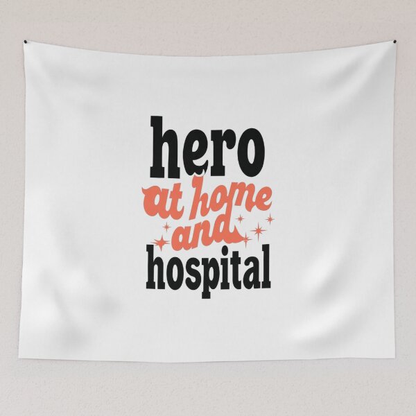 Item preview, Hero At Home And Hospital Father's Day Retro Design designed and sold by MonetObsidian.