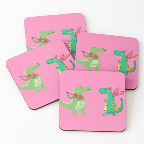 Item preview, Cocodrilo musical y dragón amigable designed and sold by ToscaniArt.