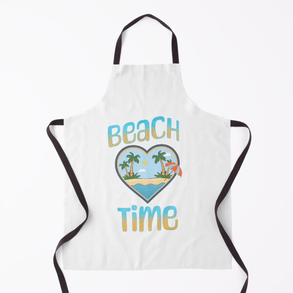 Item preview, Beach Time Heart Graphic of Palm Trees and the Sea designed and sold by Seafoam and Sage.