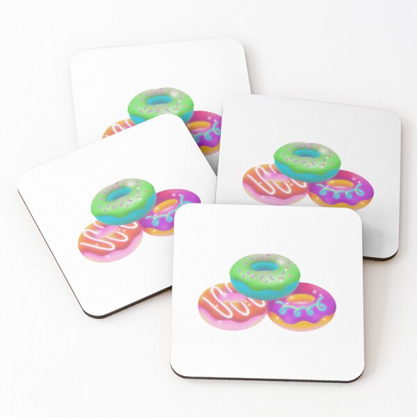 Item preview, Colorful Glazed Donuts Trio – Cute Sweet Treats Design designed and sold by Blueprint&co.