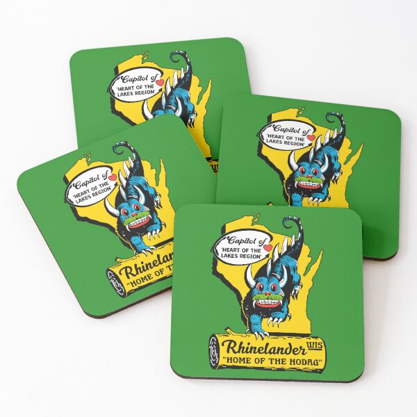Item preview, Retro Rhinelander Wisconsin 'Home of the Hodag' Travel Souvenir designed and sold by ourkid.