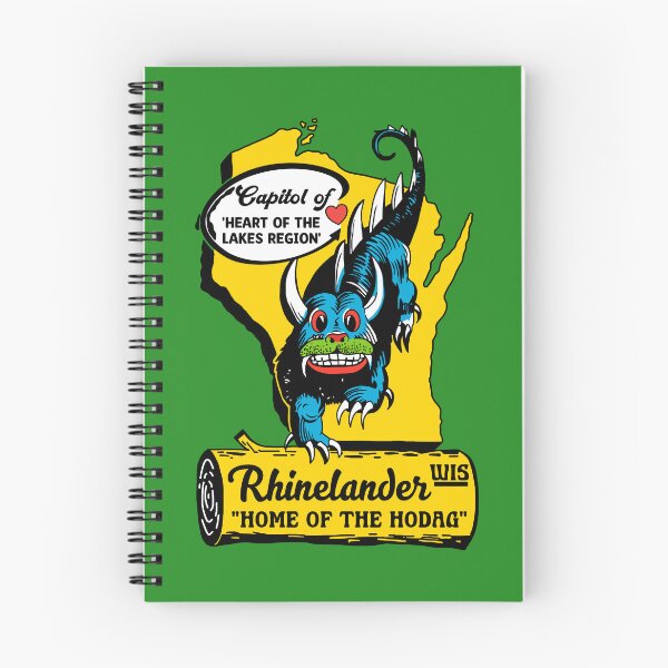 Item preview, Retro Rhinelander Wisconsin 'Home of the Hodag' Travel Souvenir designed and sold by ourkid.