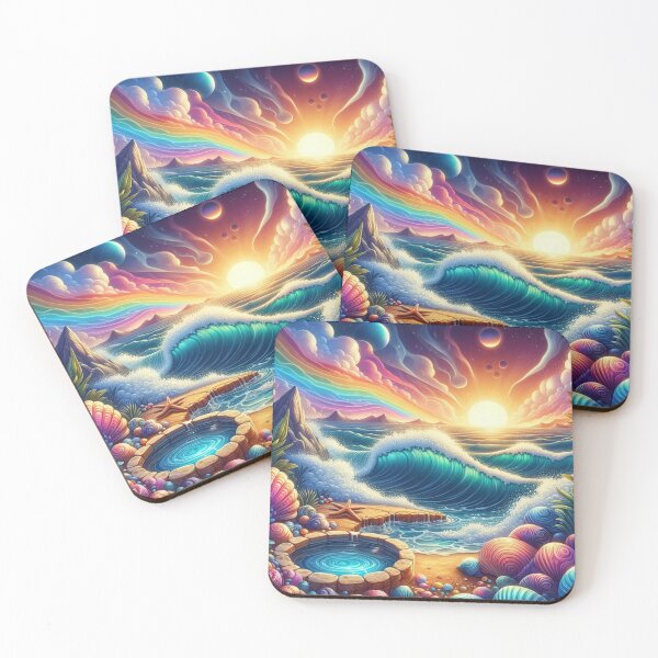 Item preview, "Vibrant Ocean Fantasy at Sunset" designed and sold by ADCSunshine.