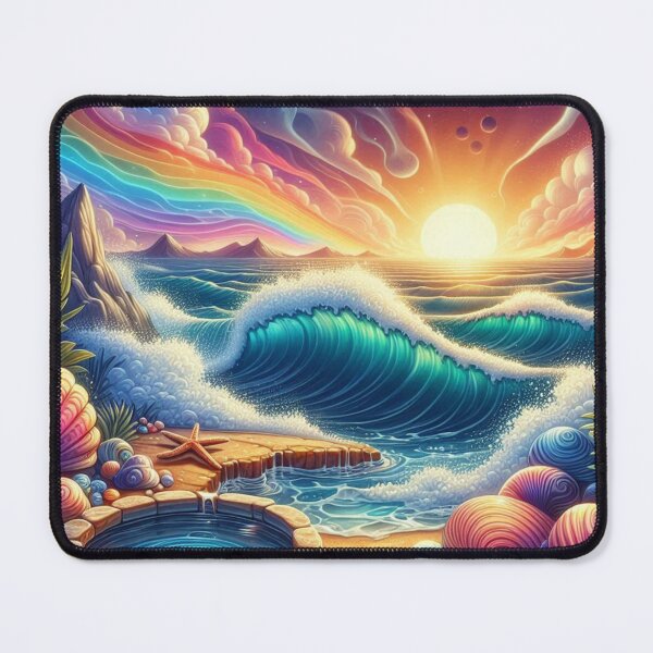 Item preview, "Vibrant Ocean Fantasy at Sunset" designed and sold by ADCSunshine.