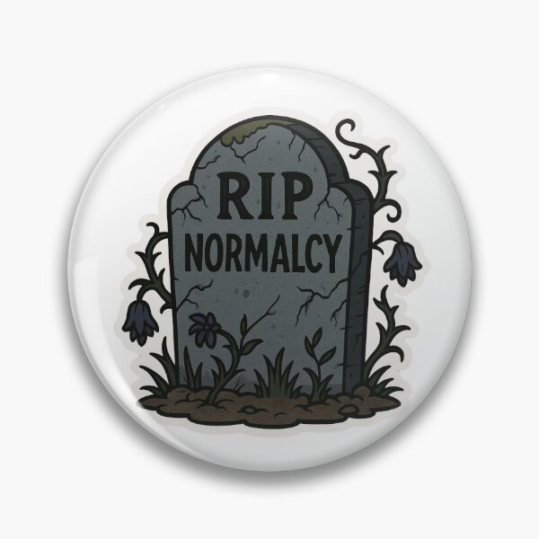 Item preview, RIP Normalcy Sticker designed and sold by Drama&Doodles.