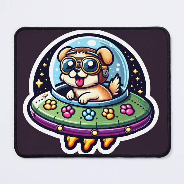 Item preview, UFO Happy Dog designed and sold by ArtistEmbrace.